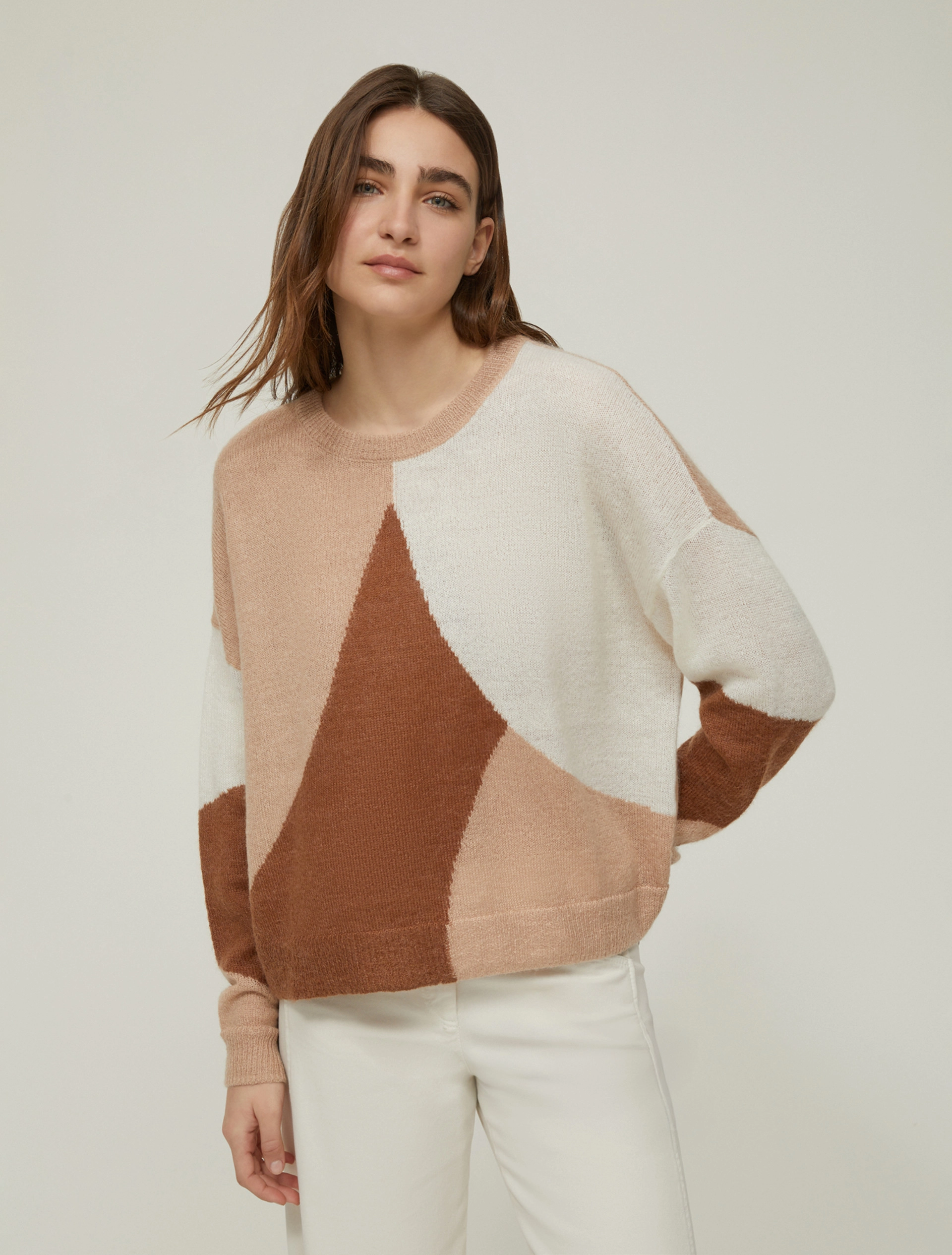 Maglia a intarsio jacquard