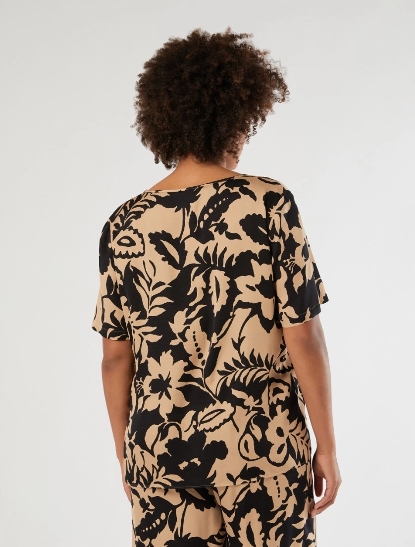 Blusa in raso viscosa