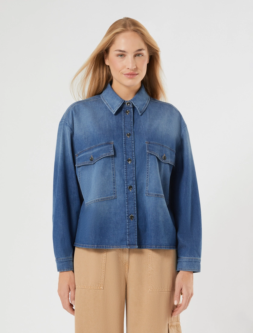 Casacca in gabardina di cotone