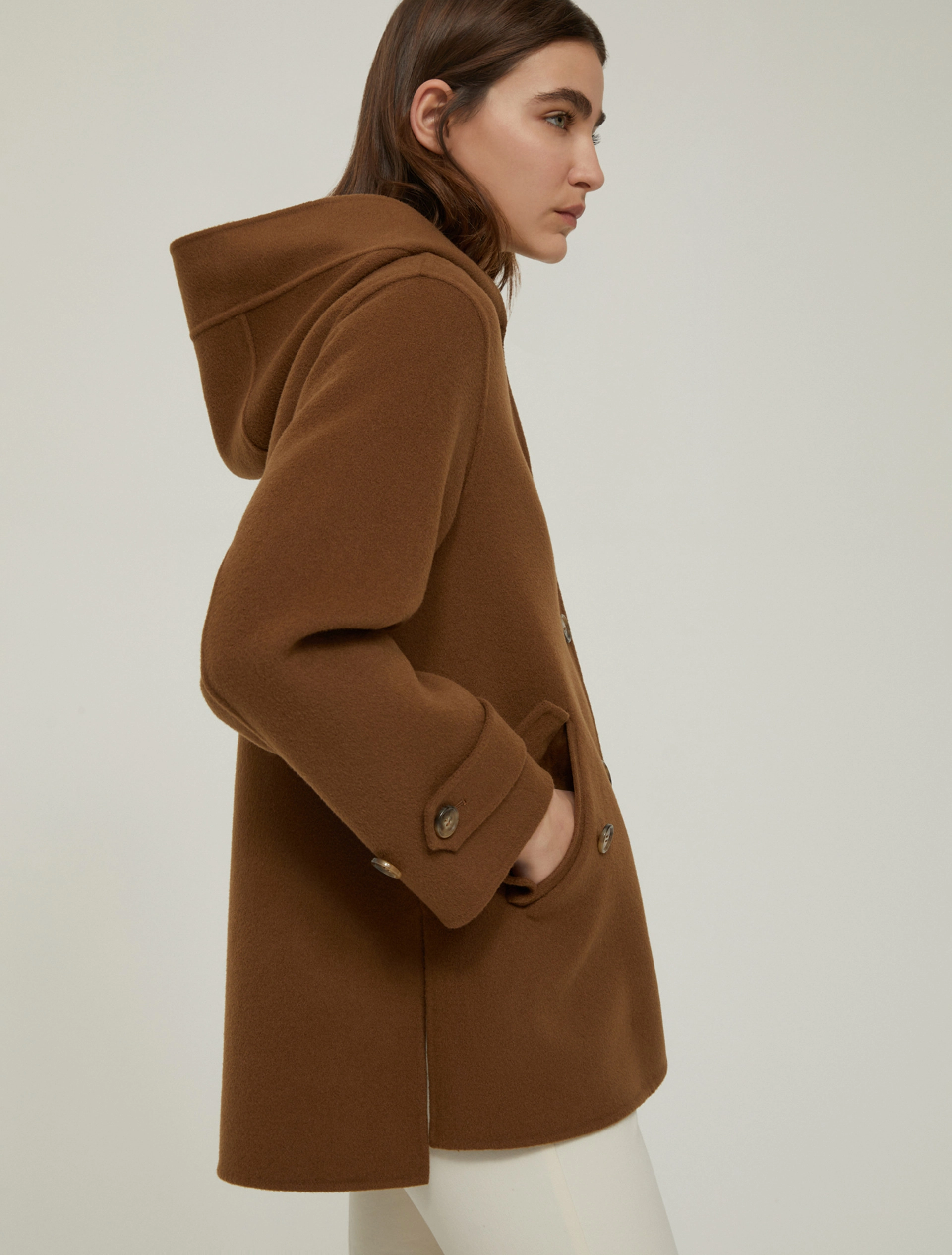 Giacca in blend di lana double