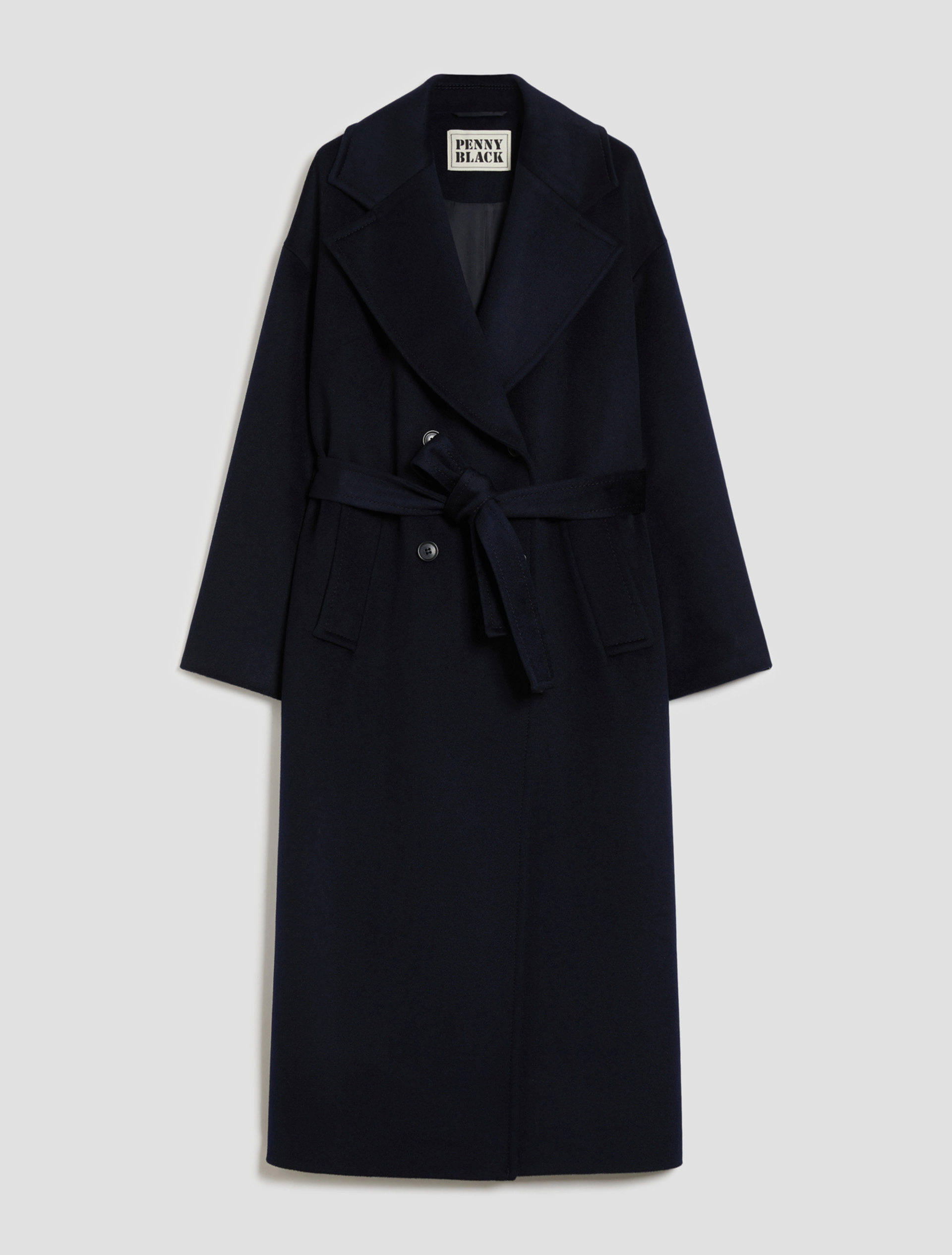 Cappotto doppiopetto in drap