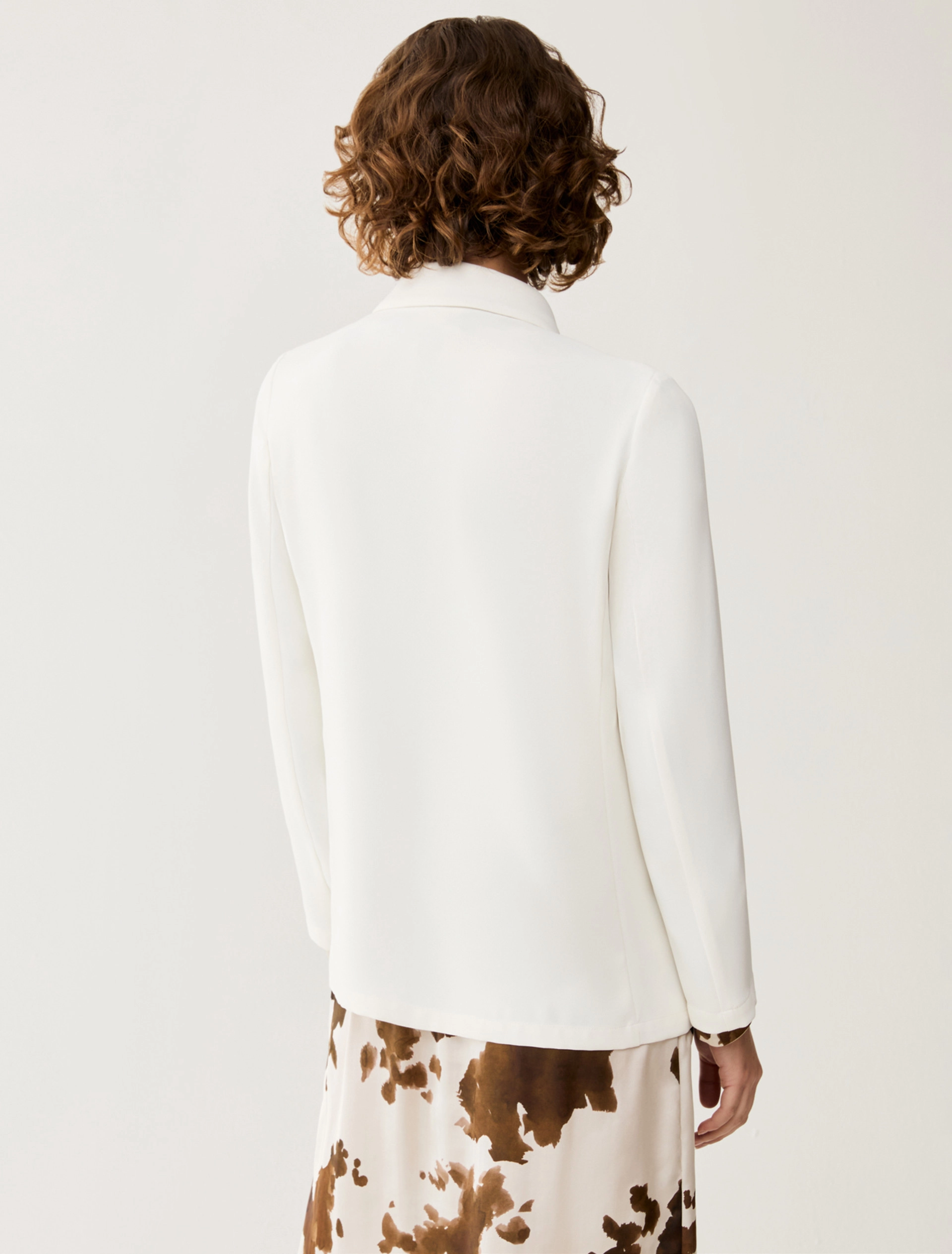 Blazer in tessuto sablé