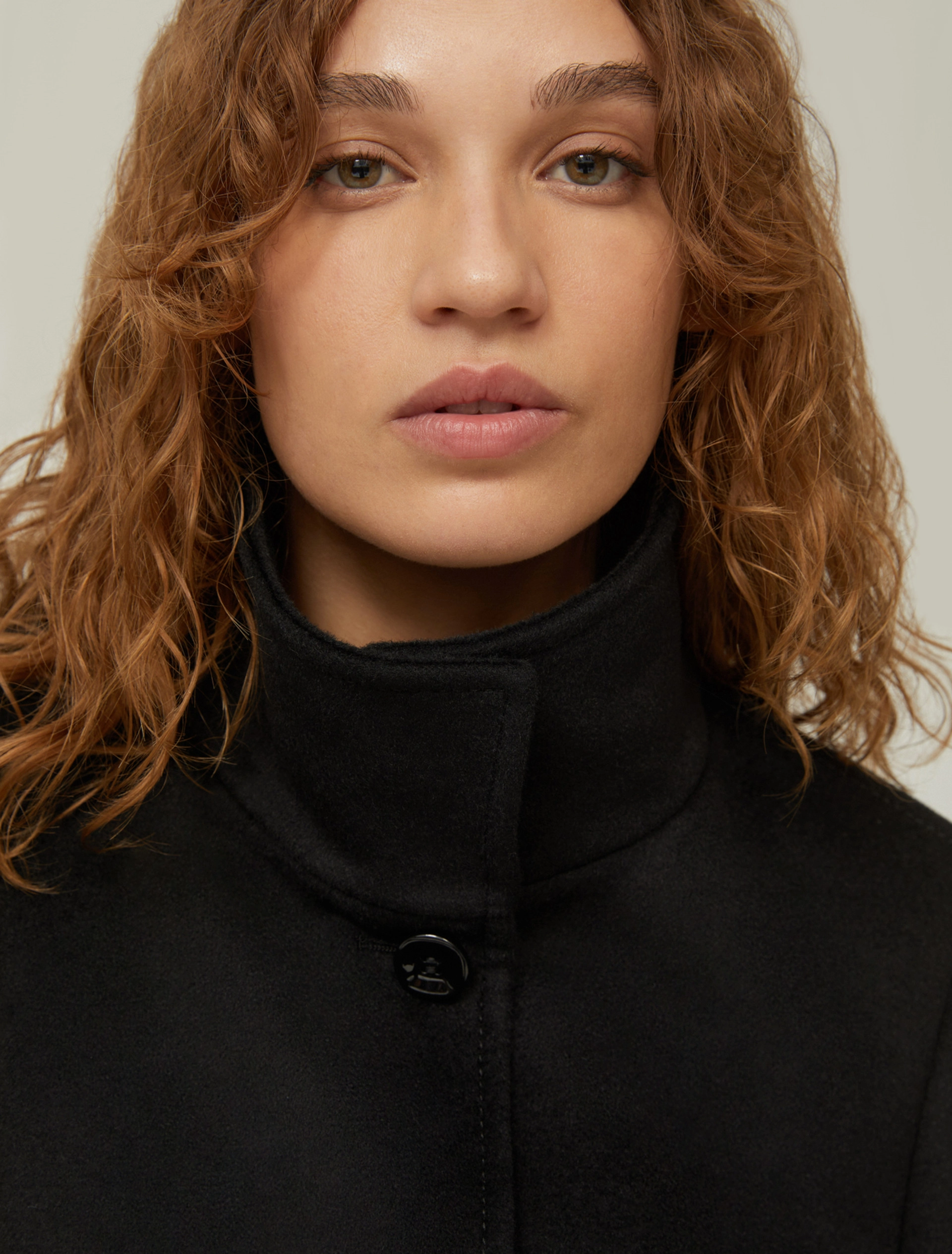 Cappotto slim in drap di lana