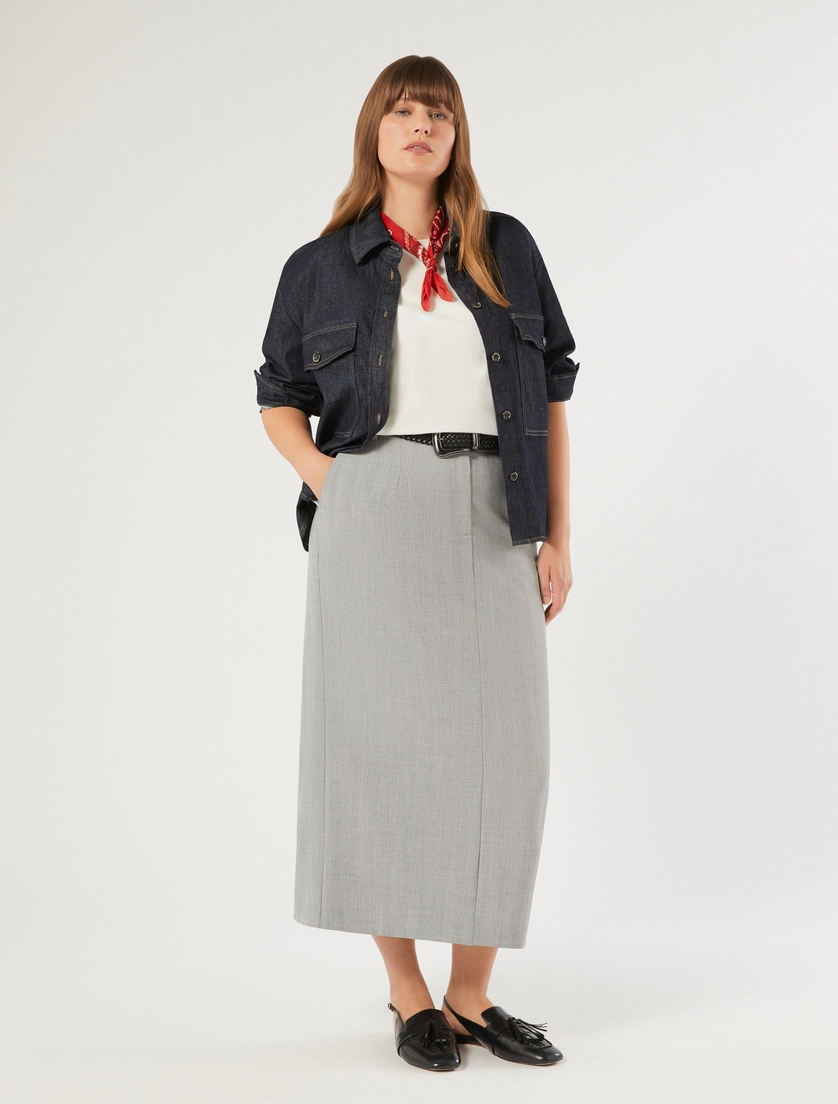 Casacca in gabardina di cotone