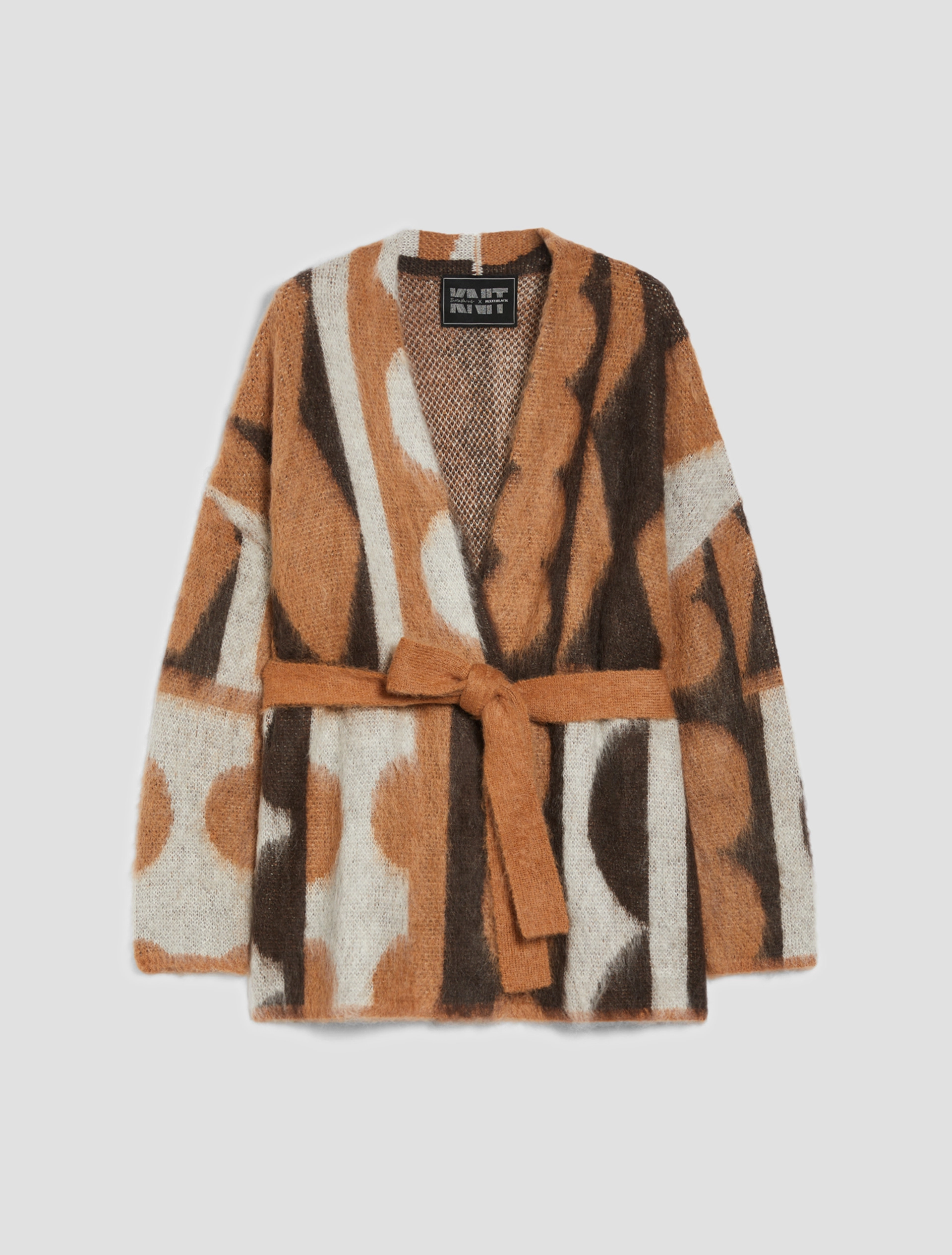 Cardigan in mohair jacquard