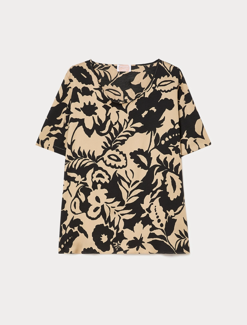 Blusa in raso viscosa