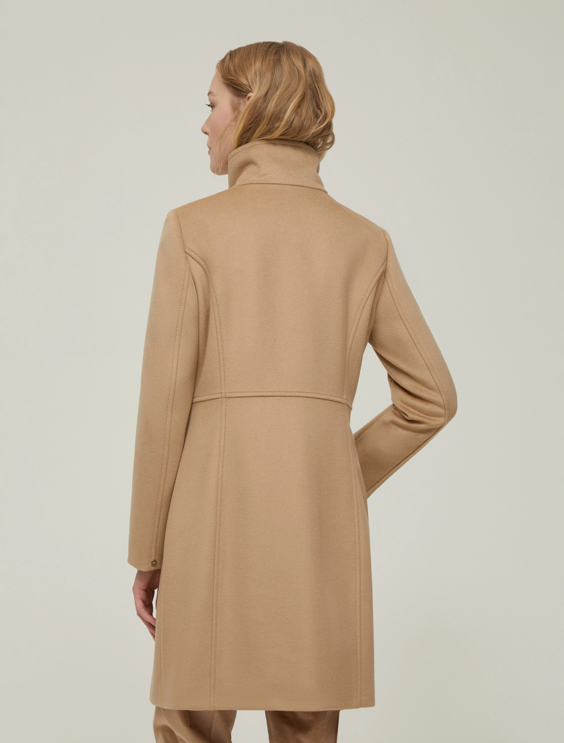 Cappotto slim in drap di lana