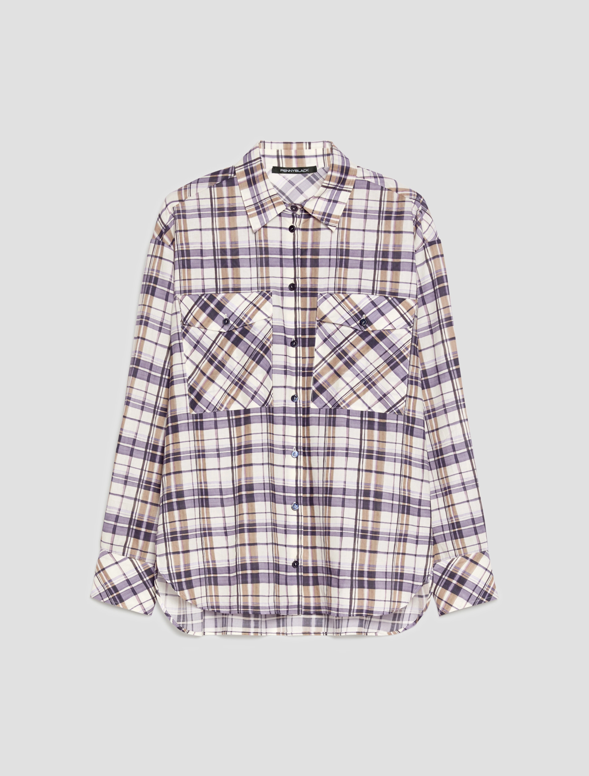 Camicia oversize in voile