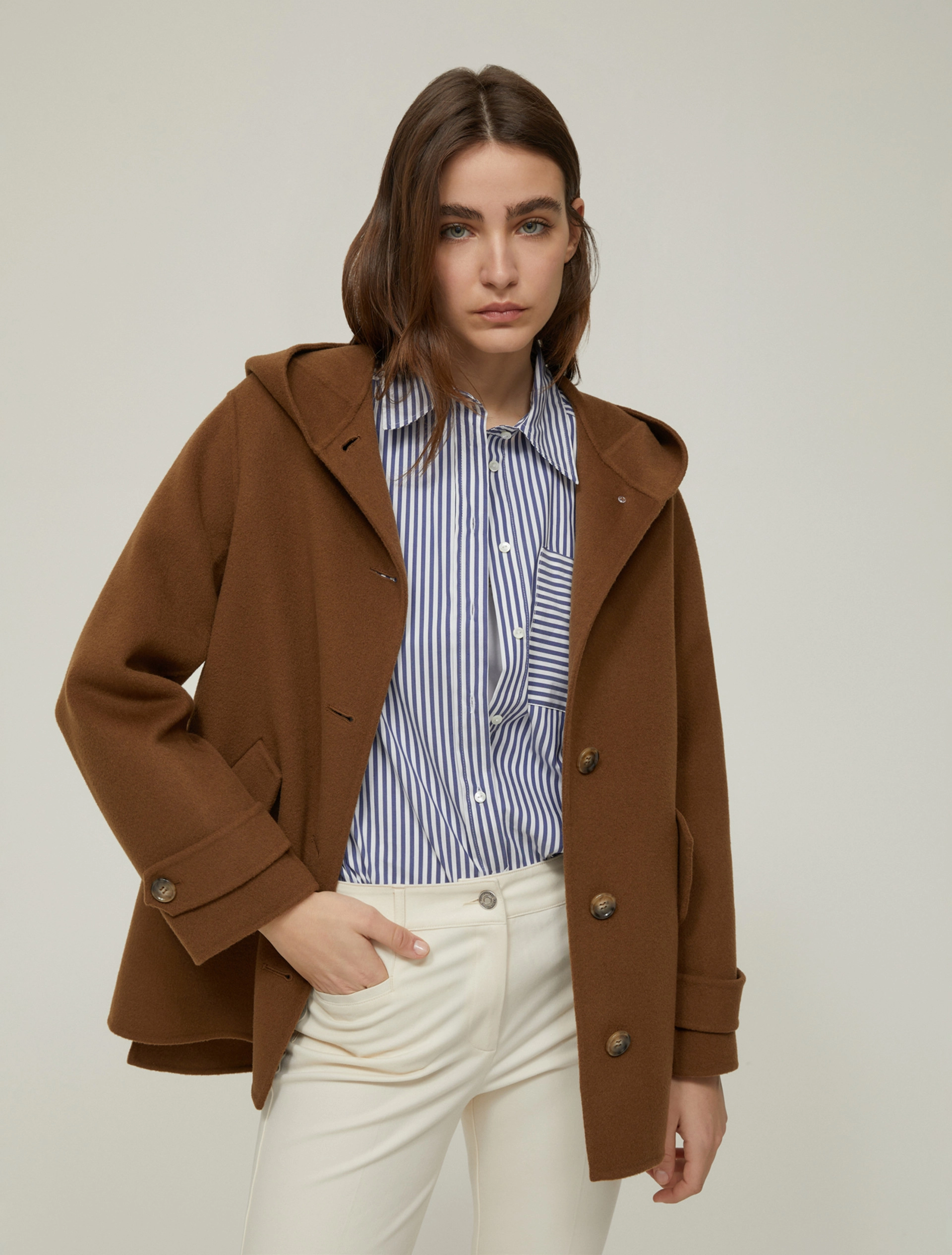 Giacca in blend di lana double