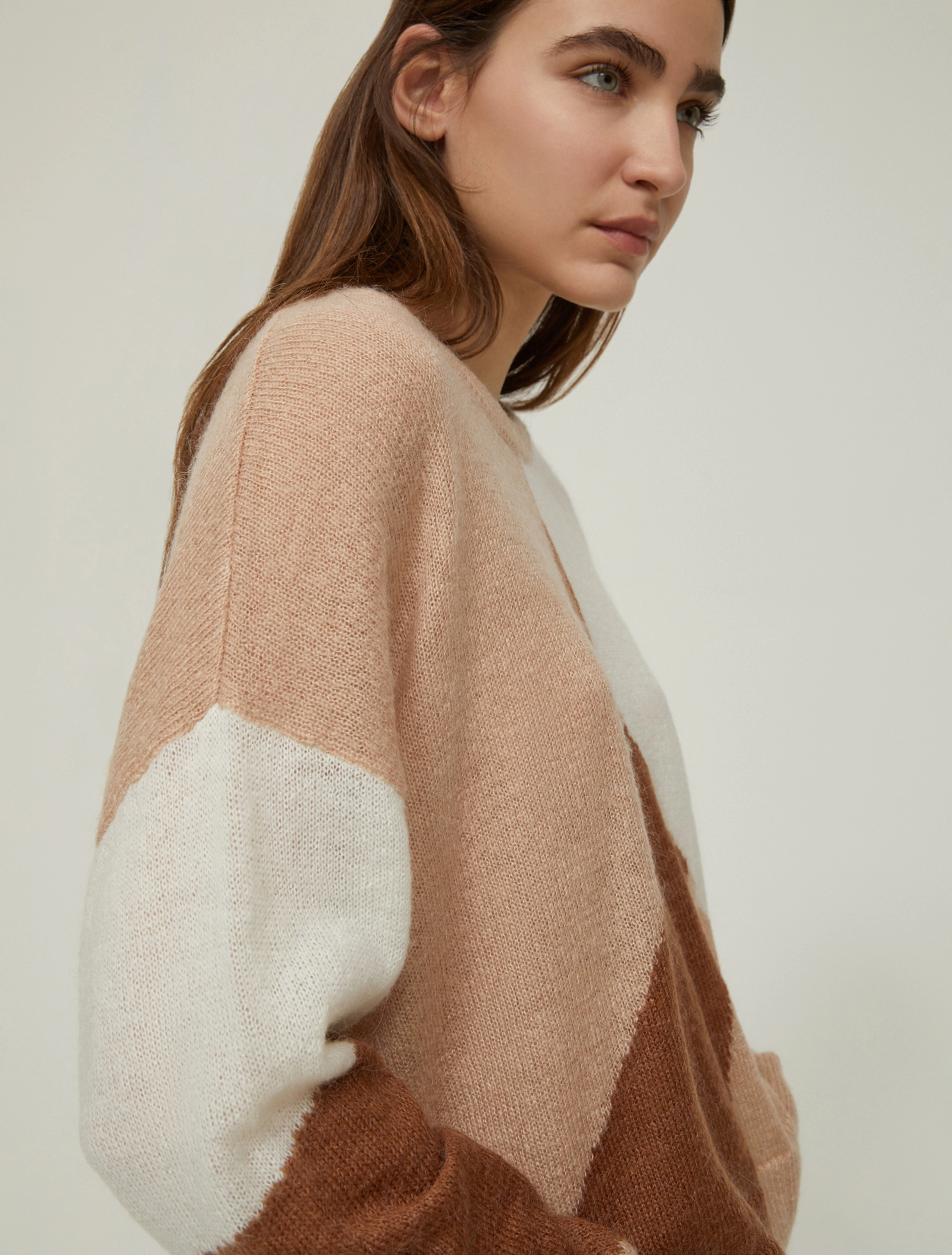 Maglia a intarsio jacquard