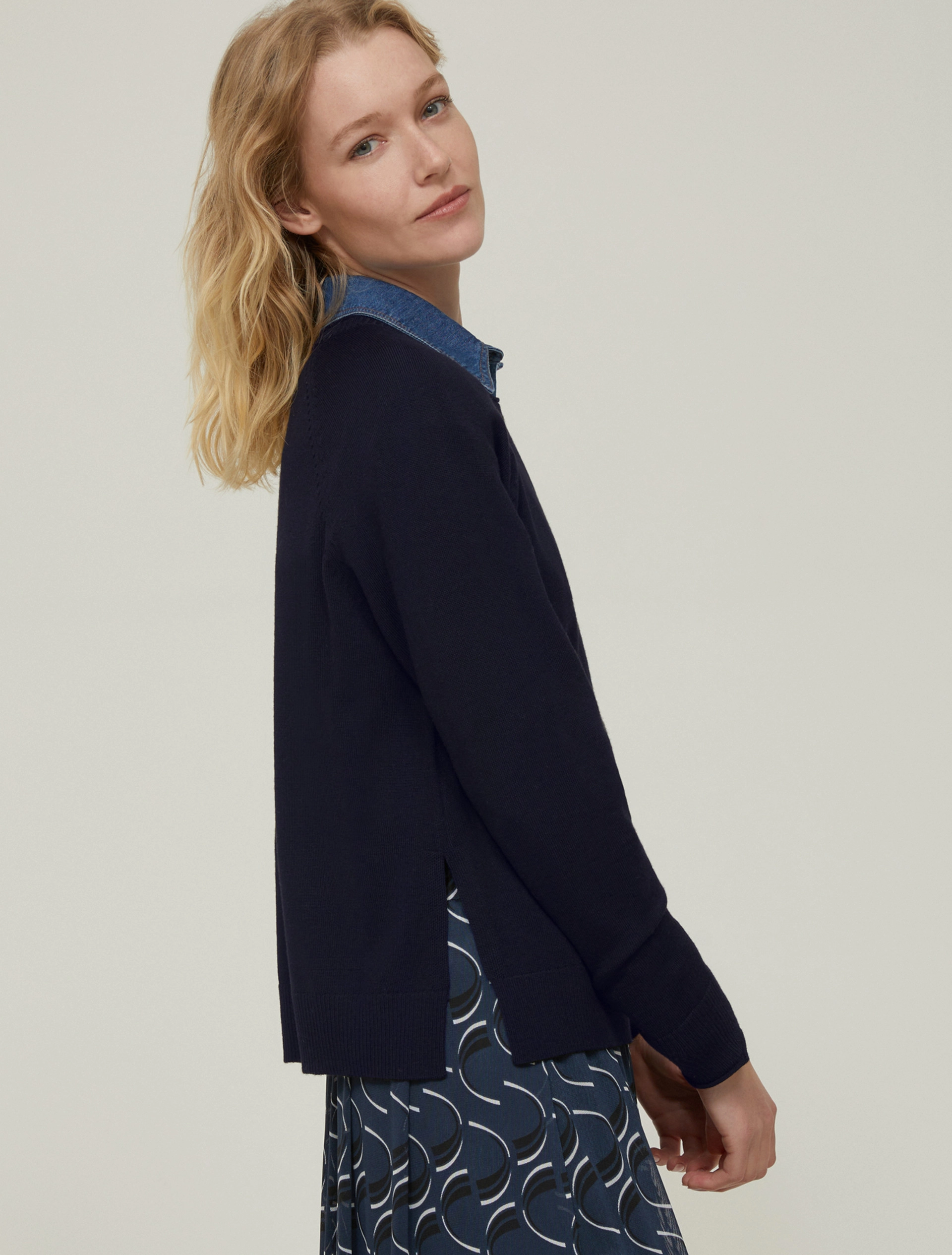 Maglia in pura lana sottile