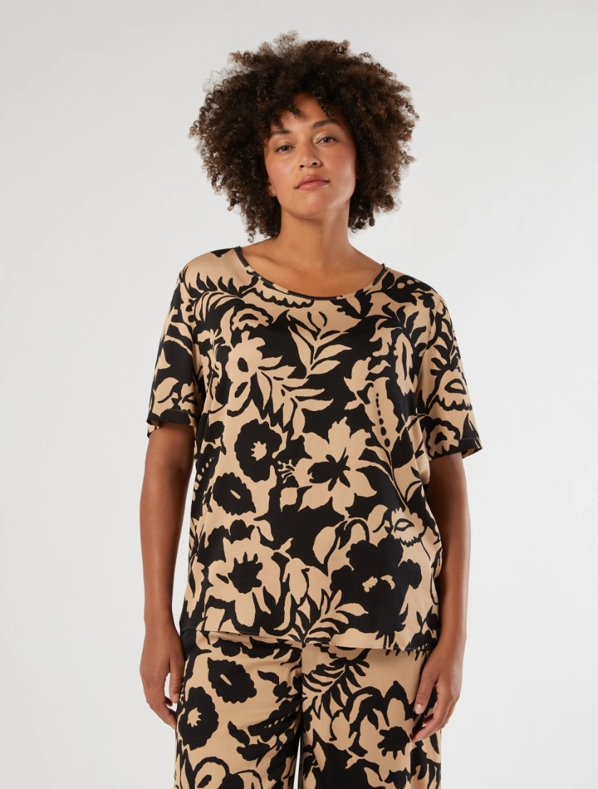 Blusa in raso viscosa