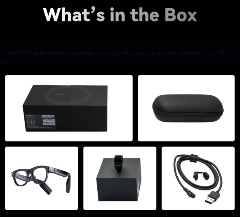 TCL RayNeo X2 special pack with Drum, Ring and front cover  - The best True AR Glasses for consumer in 2024-Tax included!