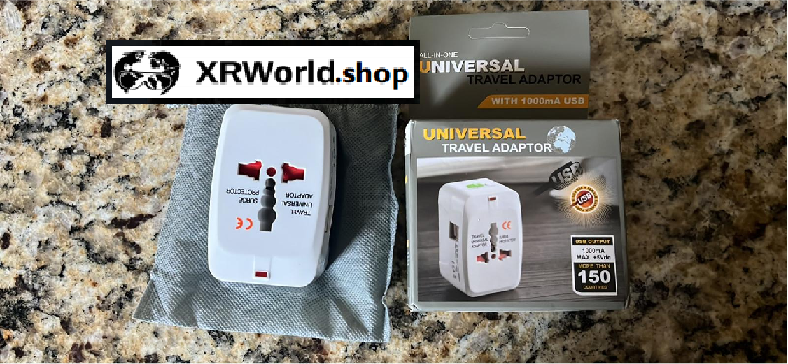 Universal Travel Adaptor with 2 USB A ports