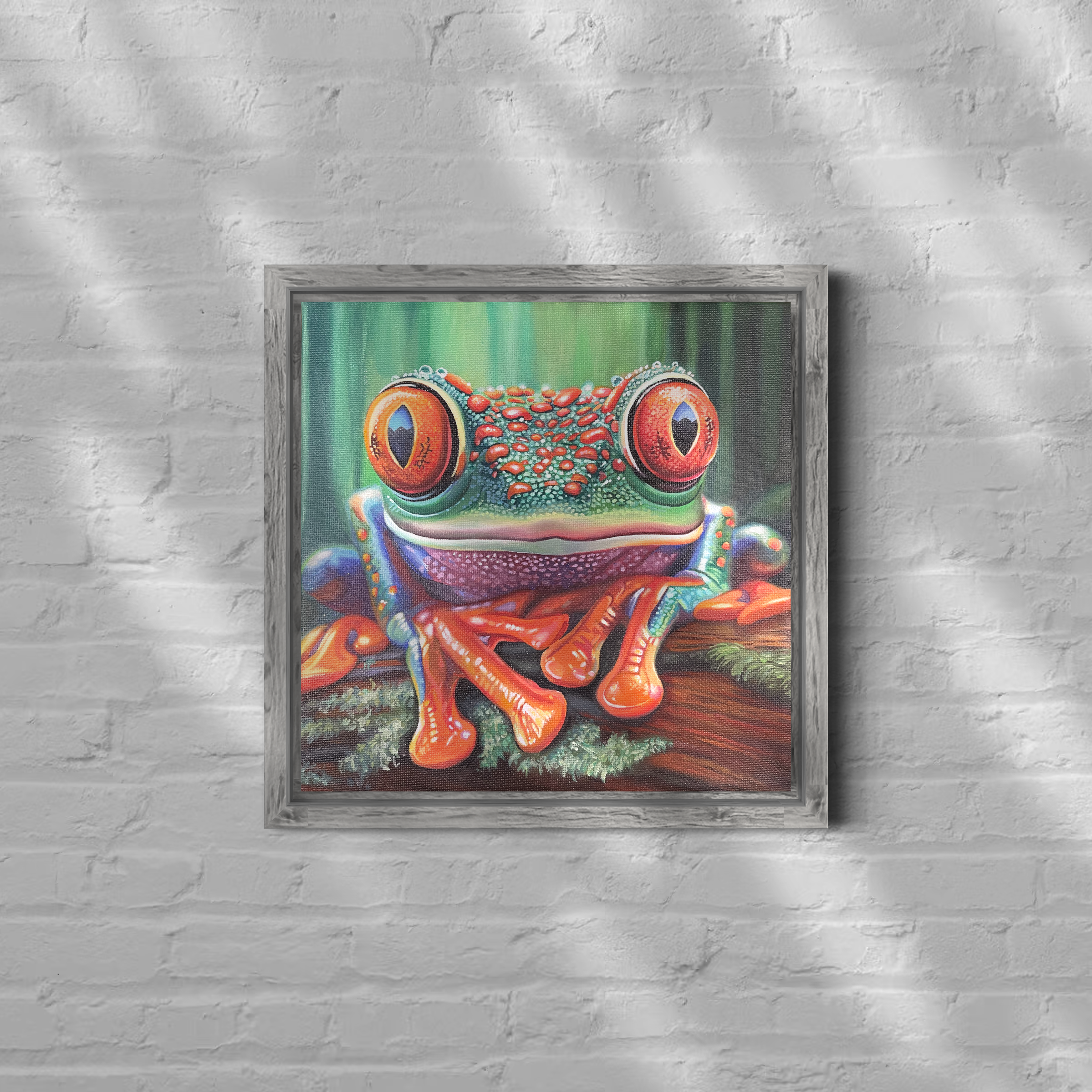 Ember Eyes - Amazon Forest Mini No.2 - Frog.  * ADOPTED Sept ‘25 *