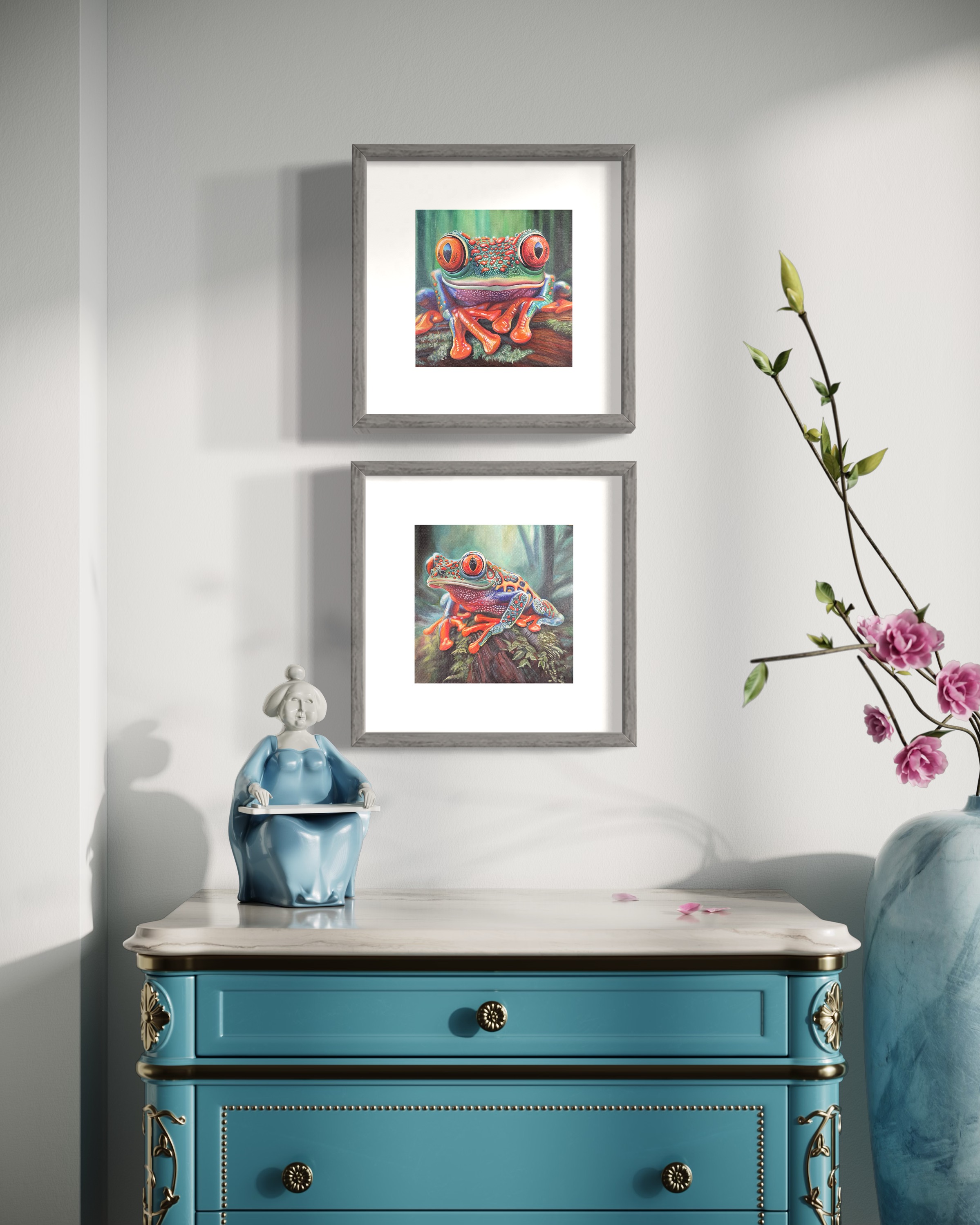 Ember Eyes - Amazon Forest Mini No.2 - Frog.  * ADOPTED Sept ‘25 *