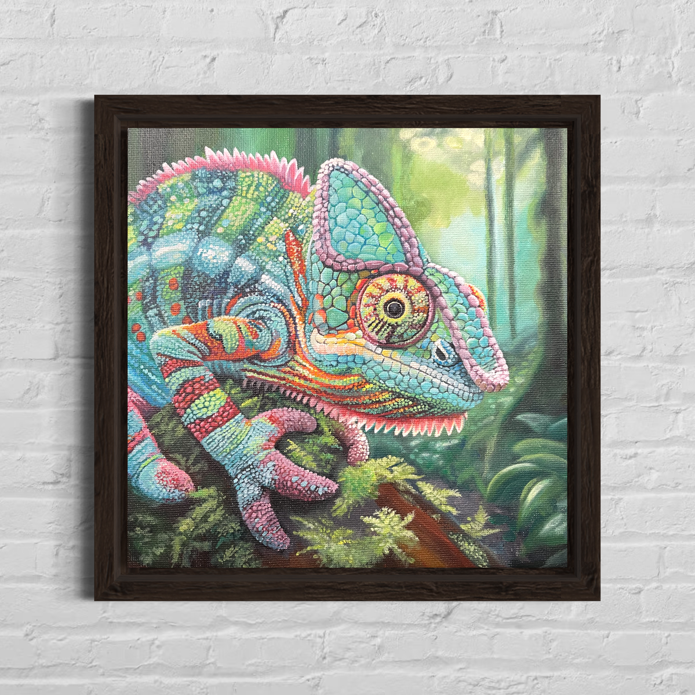 Camouflage in the Canopy: Amazon Forest mini No.3 - Chameleon