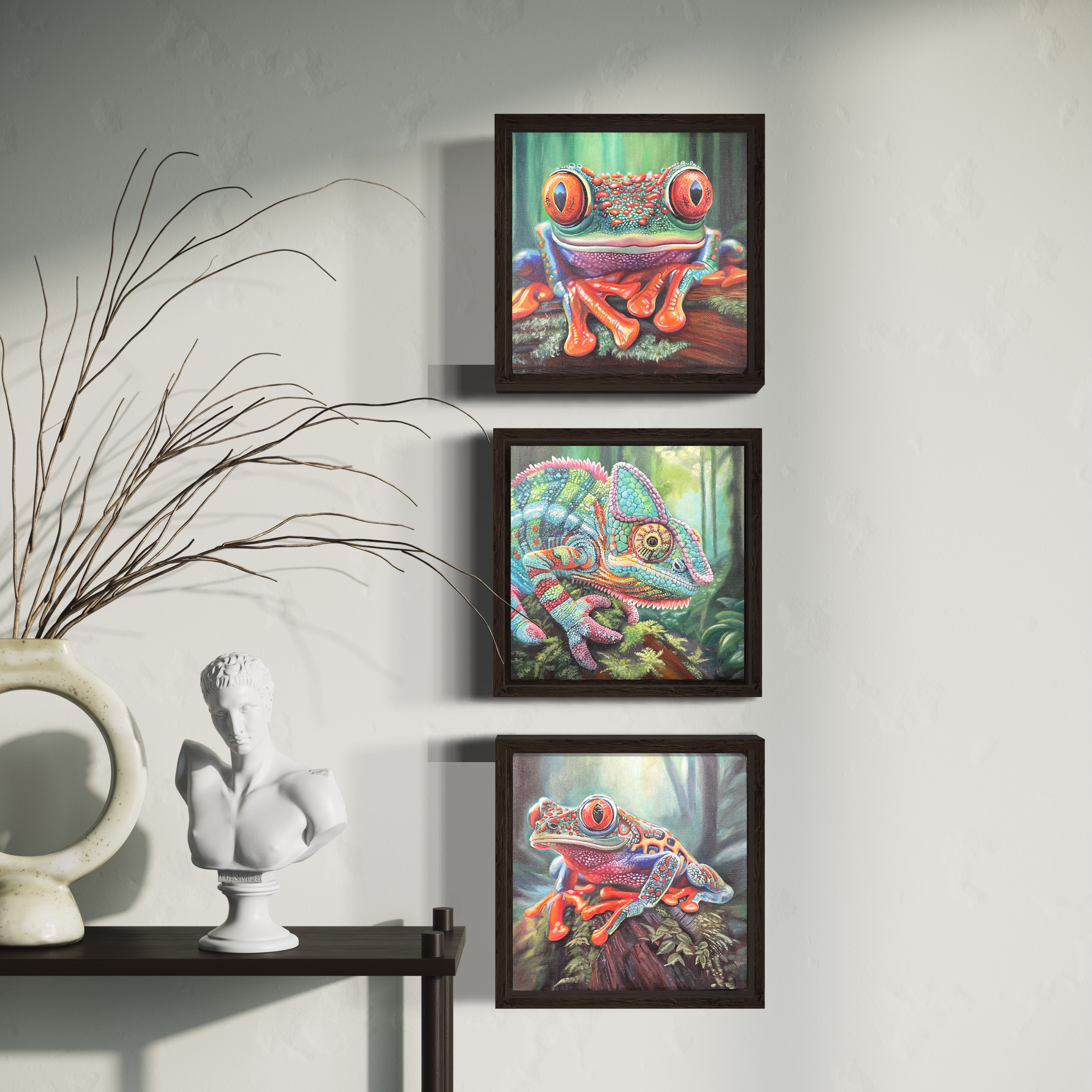 Camouflage in the Canopy: Amazon Forest mini No.3 - Chameleon