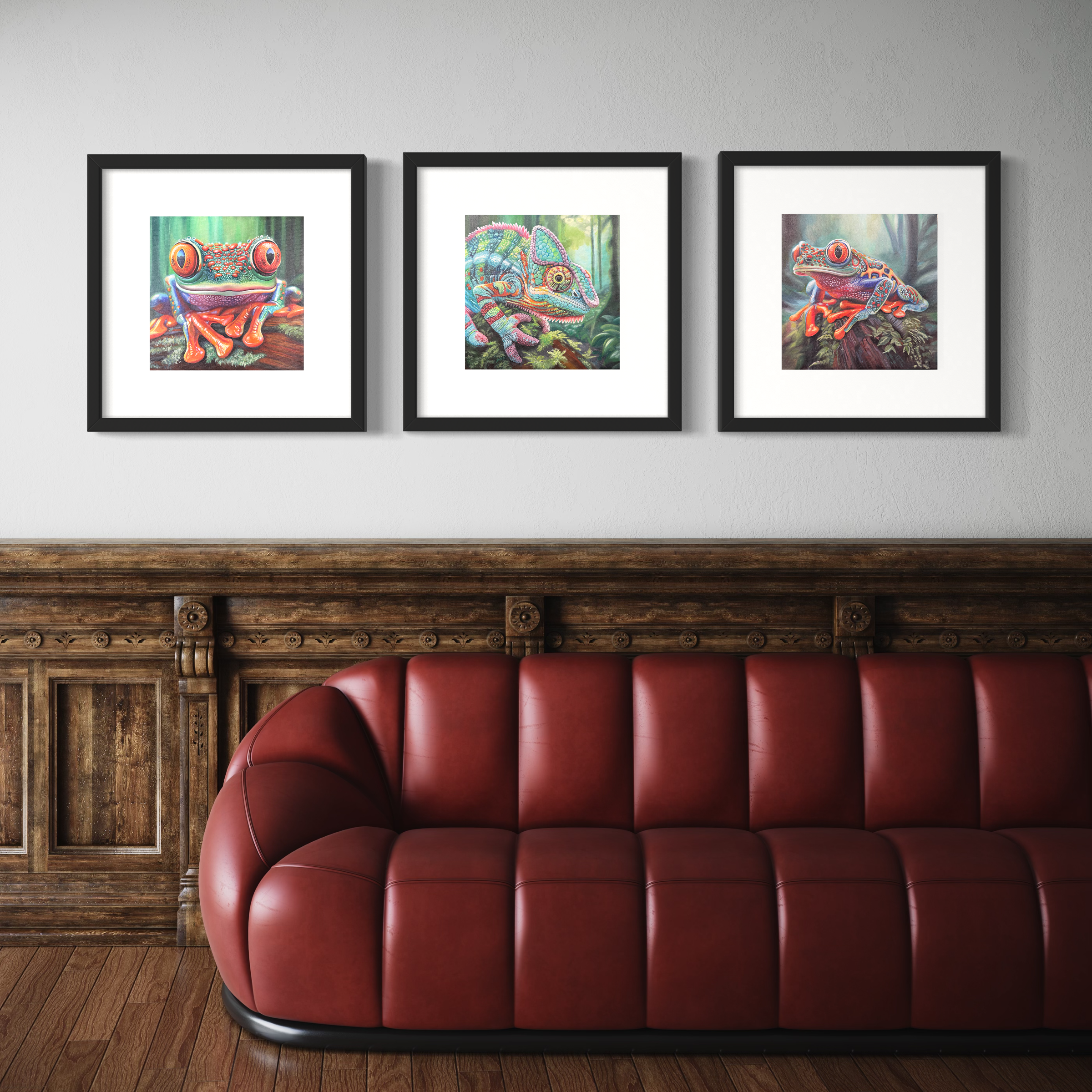 Camouflage in the Canopy: Amazon Forest mini No.3 - Chameleon