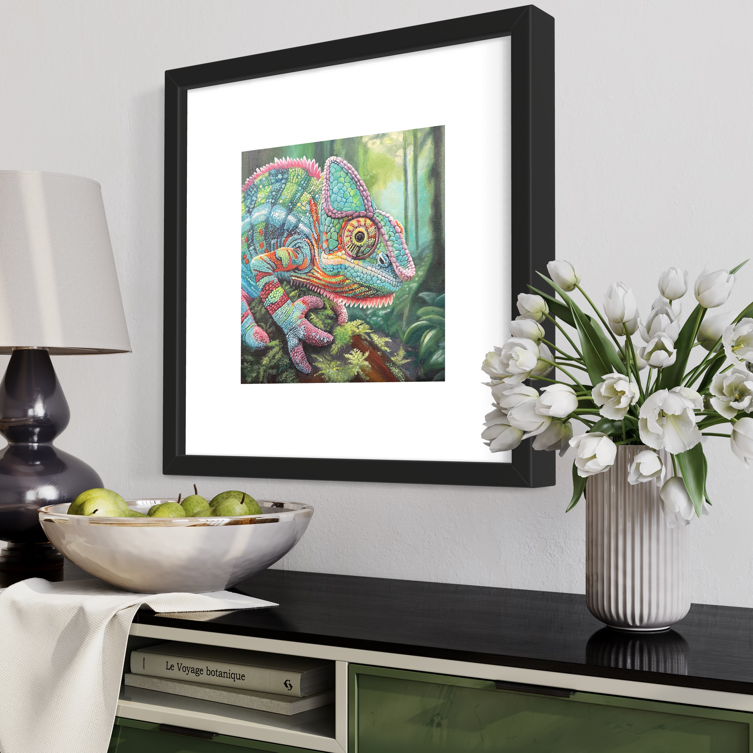 Camouflage in the Canopy: Amazon Forest mini No.3 - Chameleon