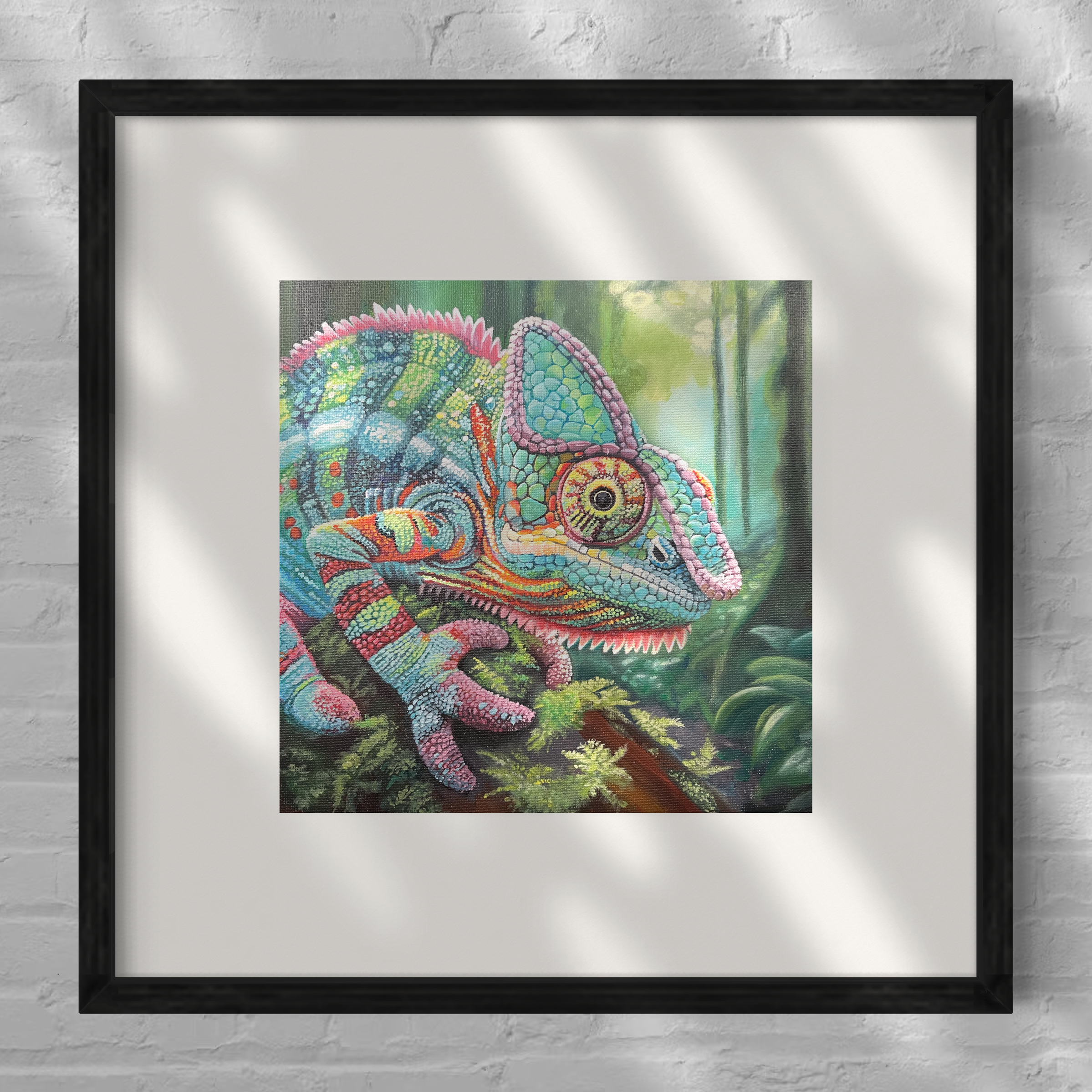 Camouflage in the Canopy: Amazon Forest mini No.3 - Chameleon