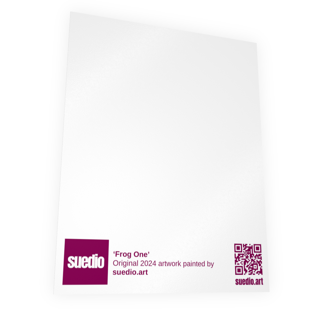 Hopper’s Hideaway: Amazon Forest mini no.1.- Frog postcard