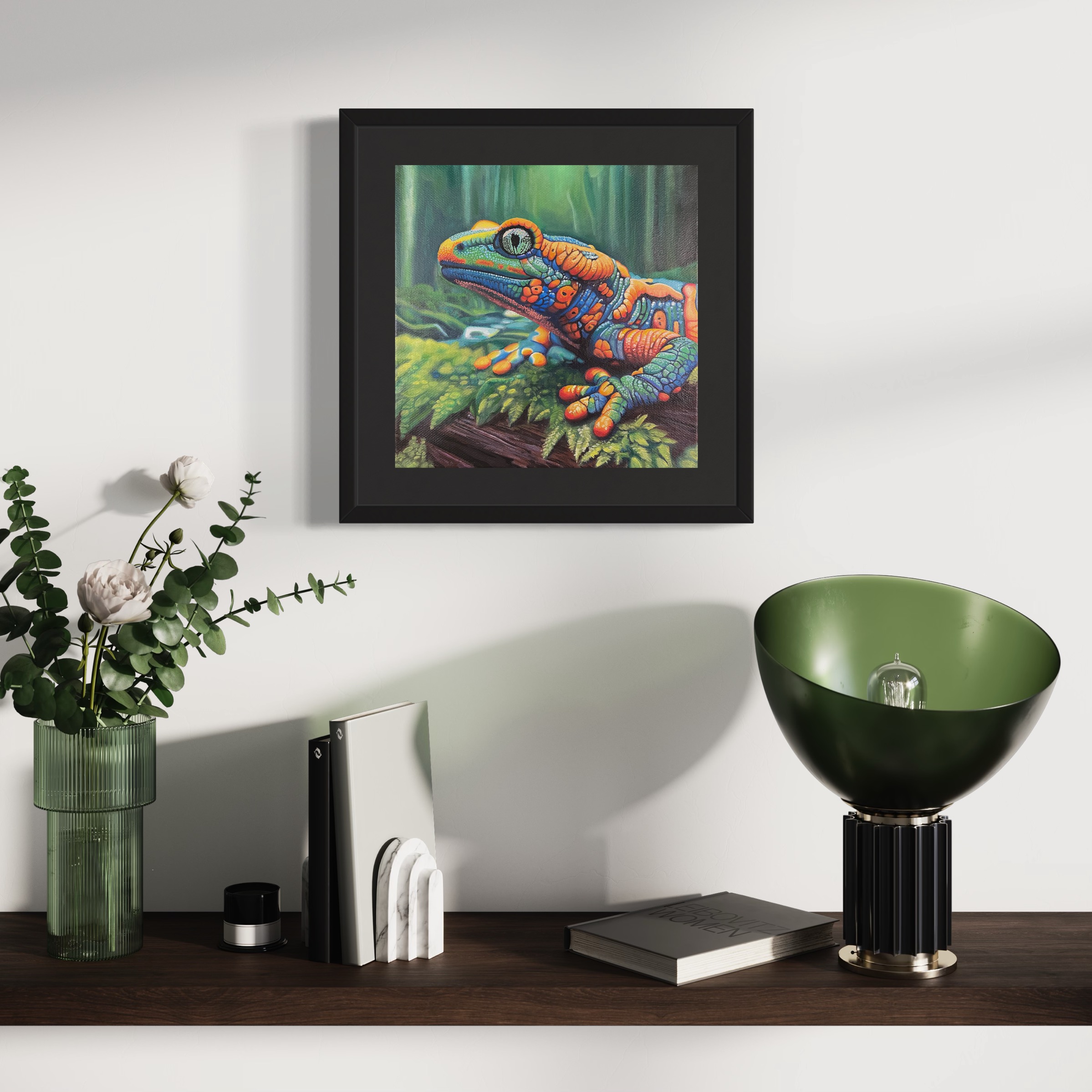 Jungle Flames:  Amazon Forest Mini No.4 - Salamander