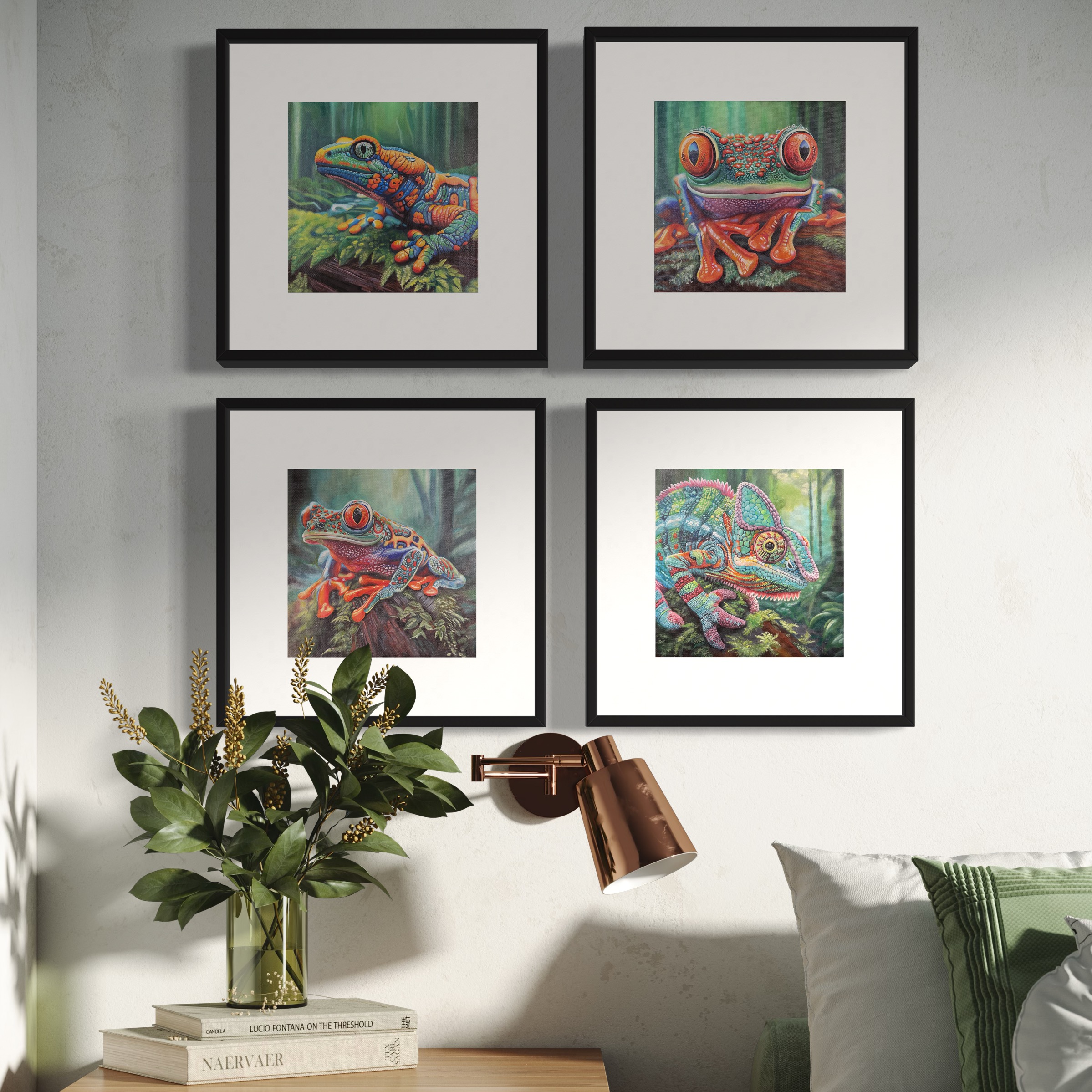 Jungle Flames:  Amazon Forest Mini No.4 - Salamander