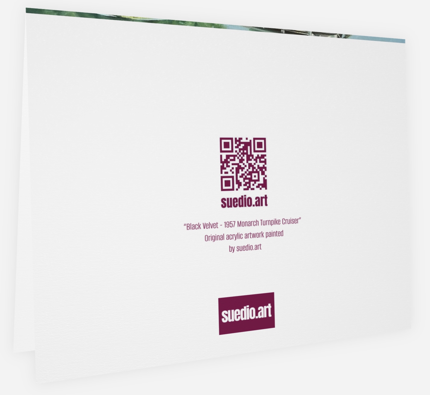 Black Velvet notecard