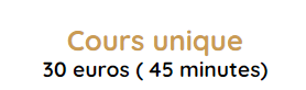 Cours à l'unité