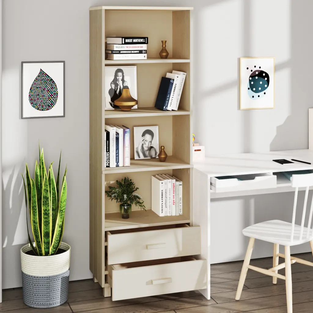 Komoda HAMAR, 60x35x180cm, pušies masyvas, spalvu pasirinkimas: medaus ruda / balta / šviesiai pilka / tamsiai pilka