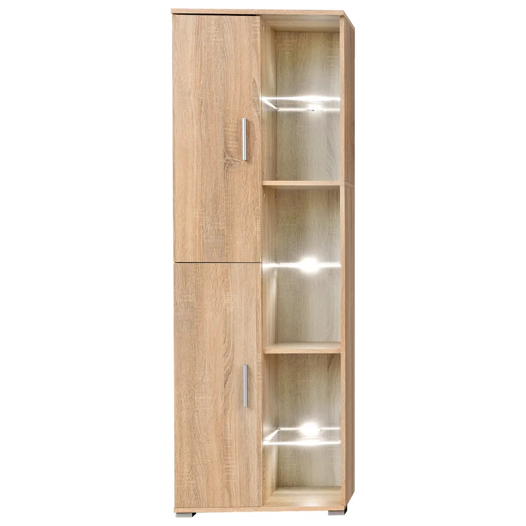 Sieninė TV sekcija su LED šviesomis