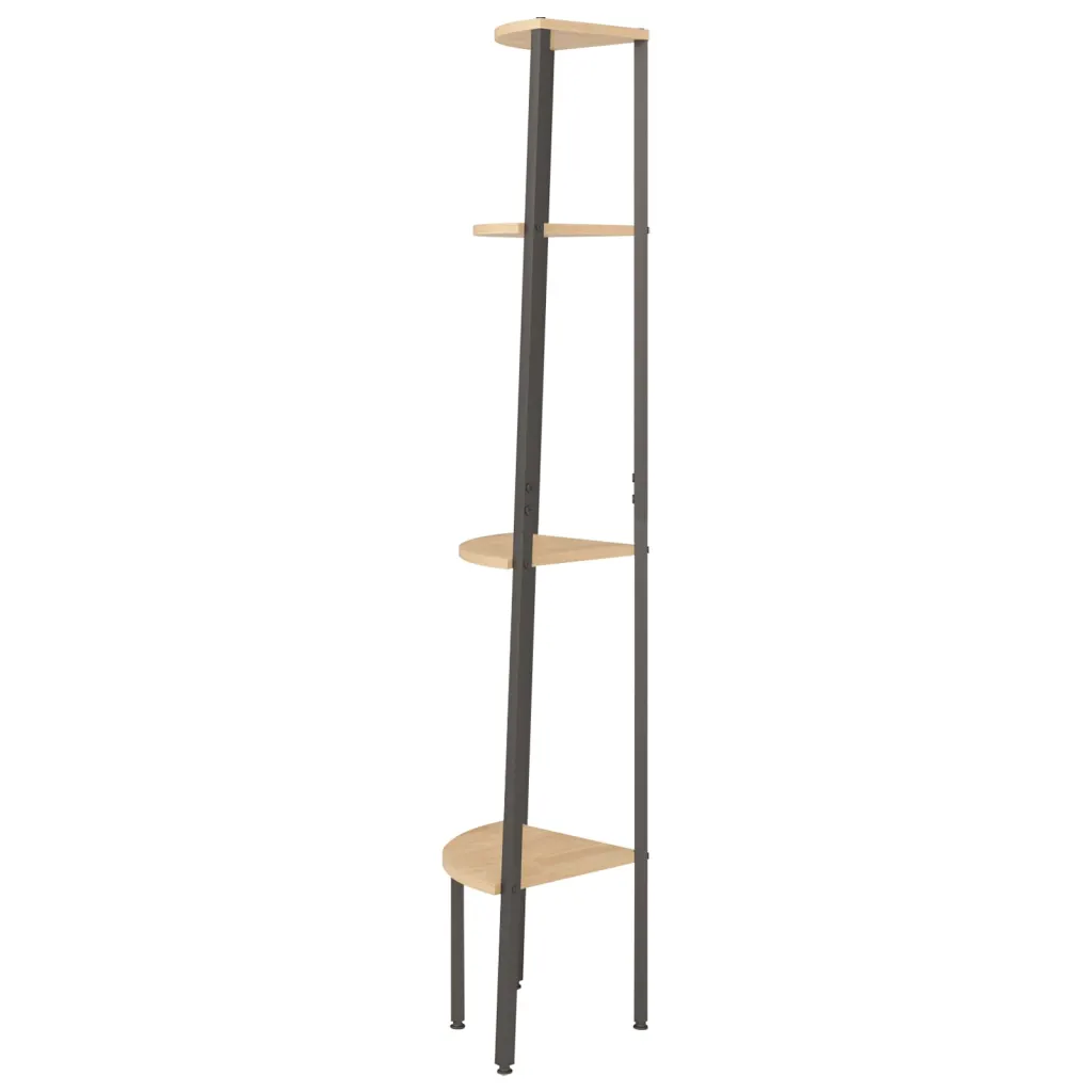 Kampinė lentyna, 4 / 5 pakopų, 45,5x31,5cm, aukštis 150cm / 180cm, spalvų pasirinkimas