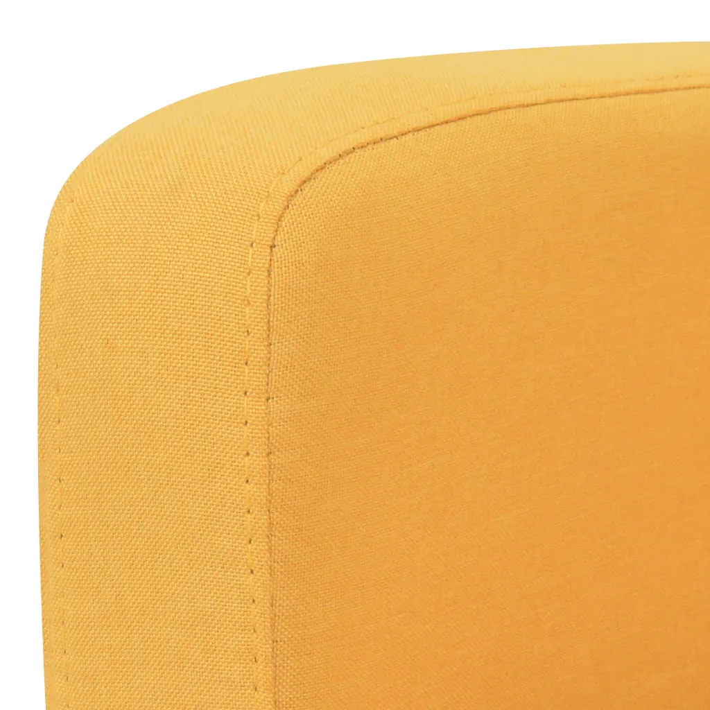 Dvivietė sofa, 135x65x76, geltona / šviesiai pilka / tamsiai pilka