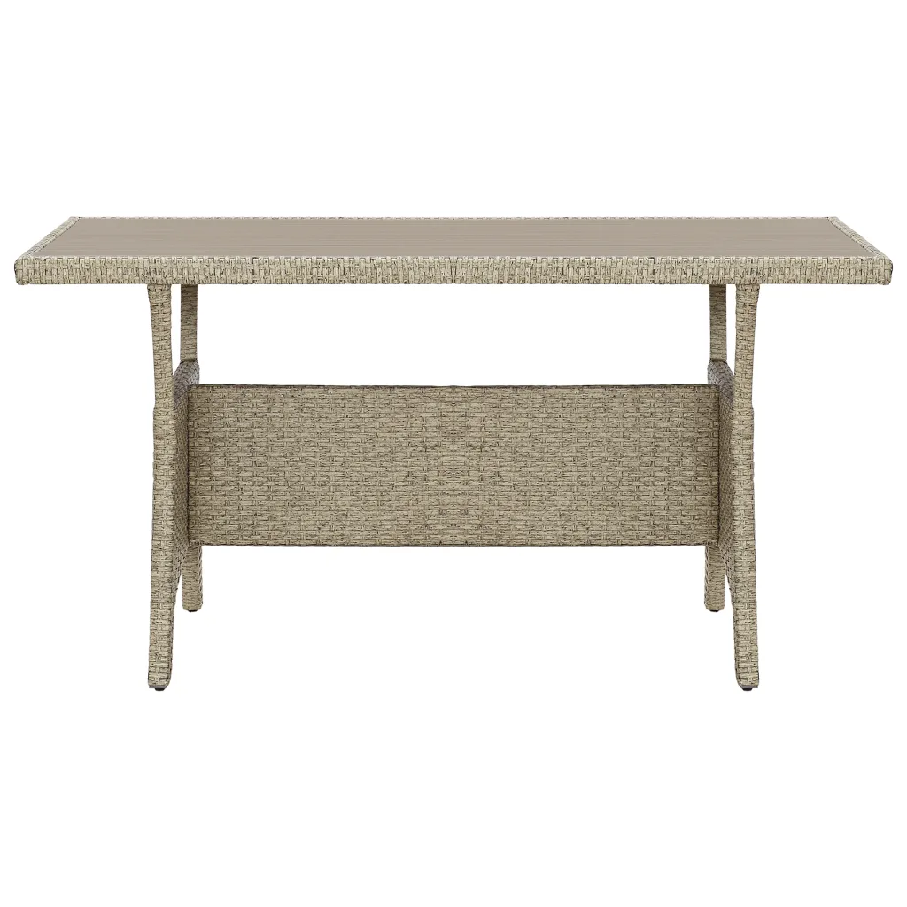 Sodo stalas, 120x70x66cm, poliratanas