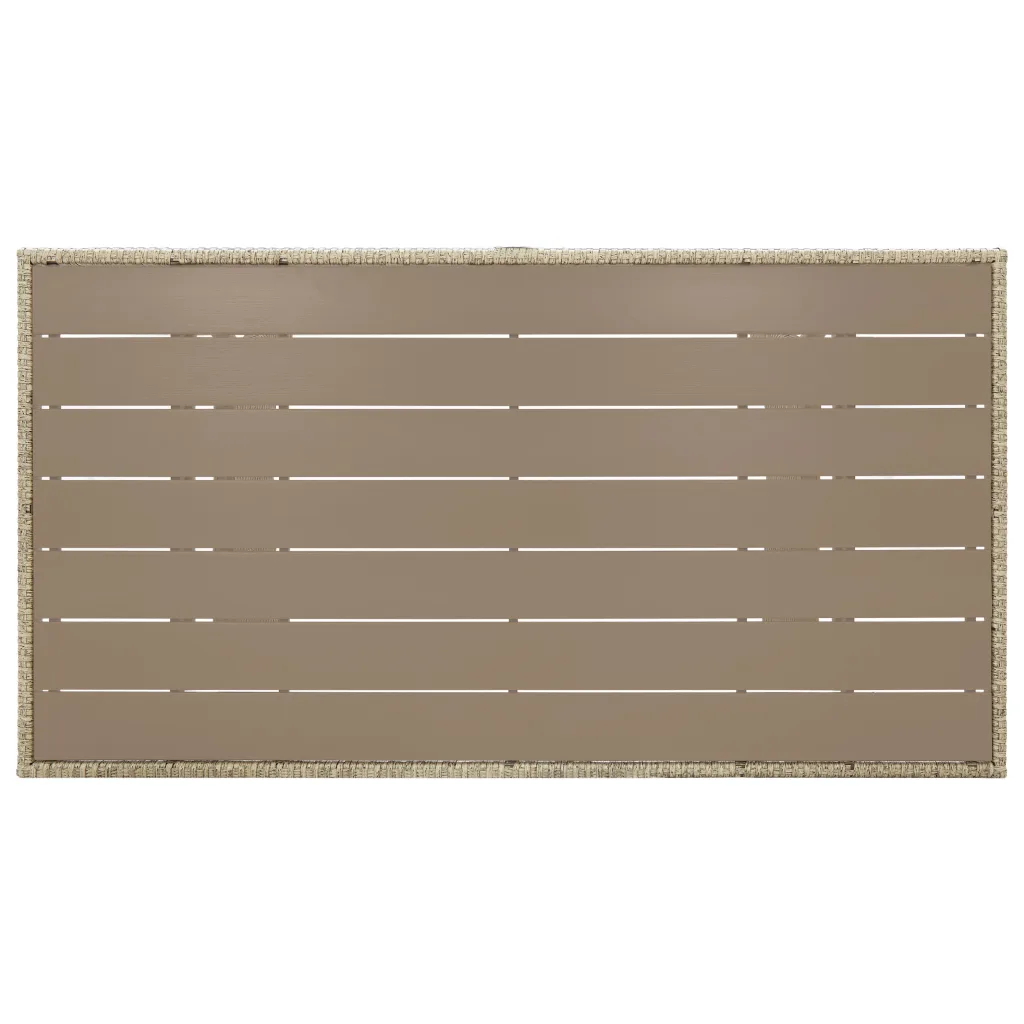 Sodo stalas, 120x70x66cm, poliratanas