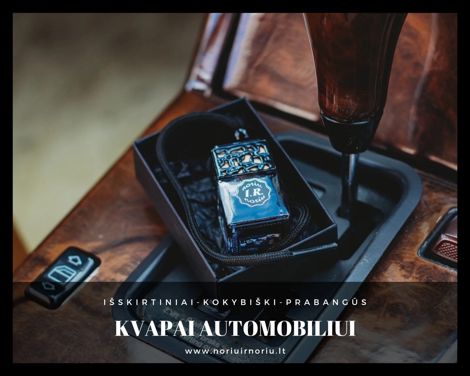 Automobilio kvapai kabinami „noriu ir noriu“ Black edition