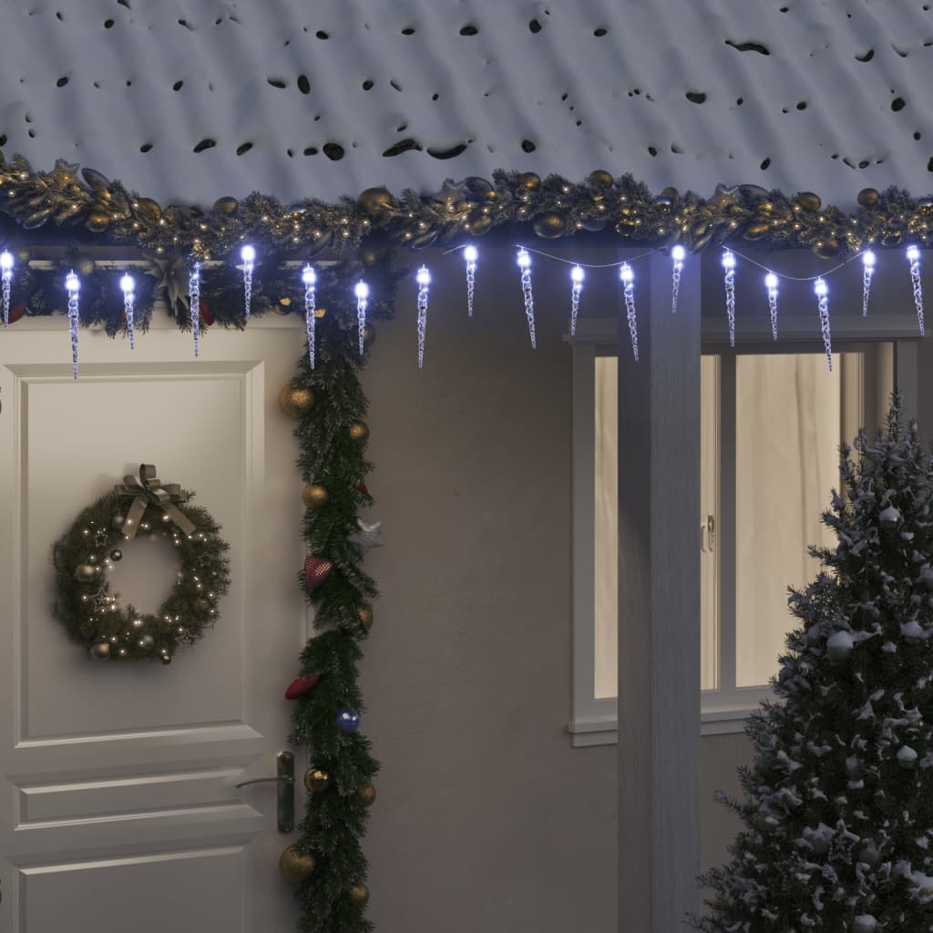 Kalėdinė girlianda varvekliai, 200 LED, akrilas/PVC