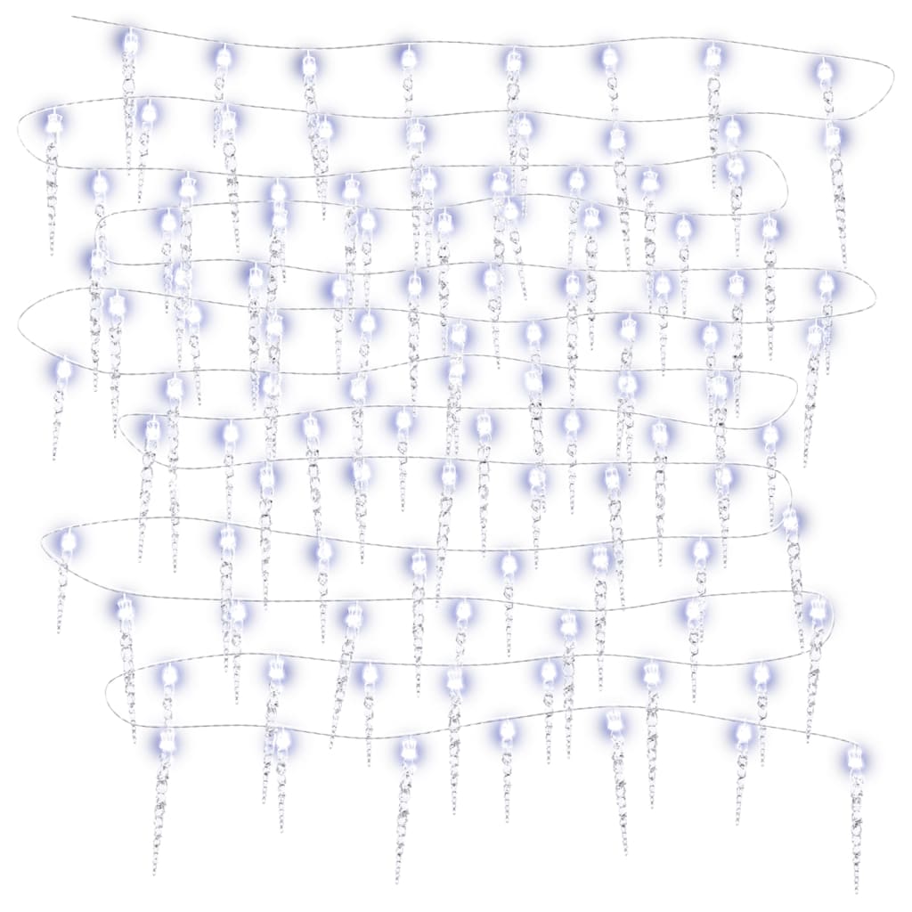 Kalėdinė girlianda varvekliai, 200 LED, akrilas/PVC