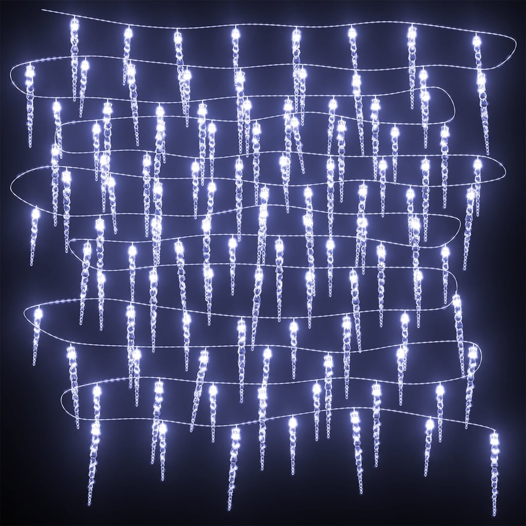 Kalėdinė girlianda varvekliai, 200 LED, akrilas/PVC