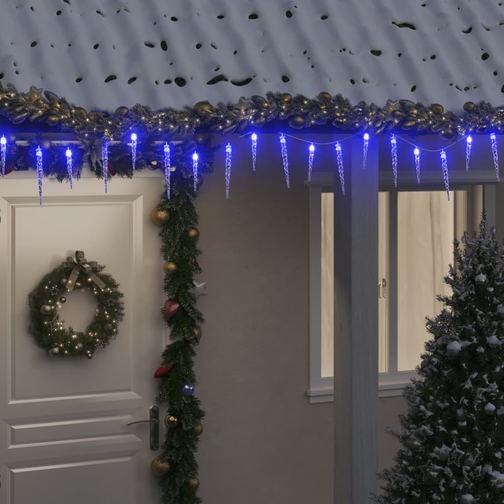 Kalėdinė girlianda varvekliai, 200 LED, akrilas/PVC