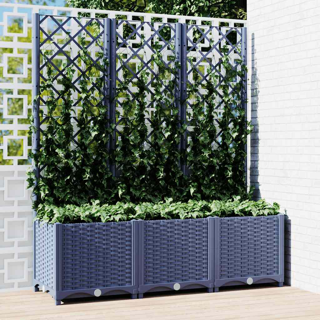 Sodo lovelis su treliažu, 120x40x136cm, PP