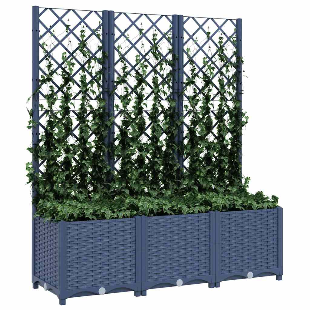 Sodo lovelis su treliažu, 120x40x136cm, PP