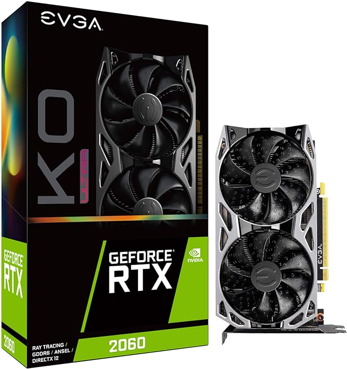 EVGA GeForce RTX 2060 KO Ultra Gaming, 06G-P4-2068-KR, 6GB GDDR6