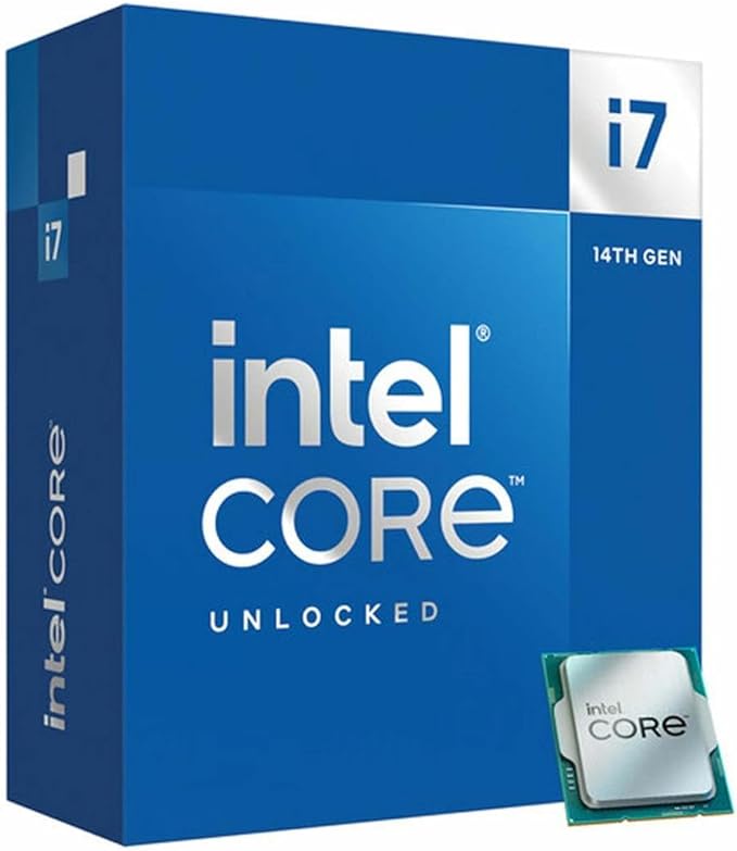 Intel® Core™ i7-14700K, procesador para Equipos de sobremesa, 20 núcleos (8 P-Cores + 12 E-Cores) hasta 5,6 GHz