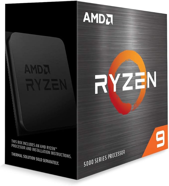 AMD Ryzen 9 5900X  Procesador, 12C / 24T, hasta 4.8 GHz Max Boost