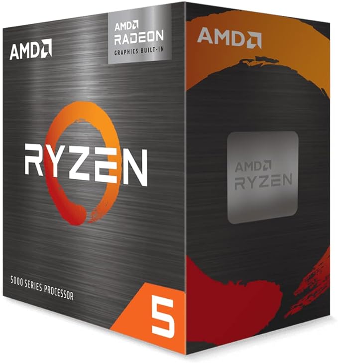 AMD Ryzen 5 5600G  Procesador, 6C / 12T, hasta 4.4 GHz Max Boost con Wraith Stealth Cooler
