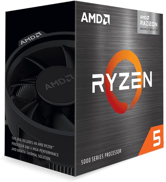 AMD Ryzen 5 5600G  Procesador, 6C / 12T, hasta 4.4 GHz Max Boost con Wraith Stealth Cooler
