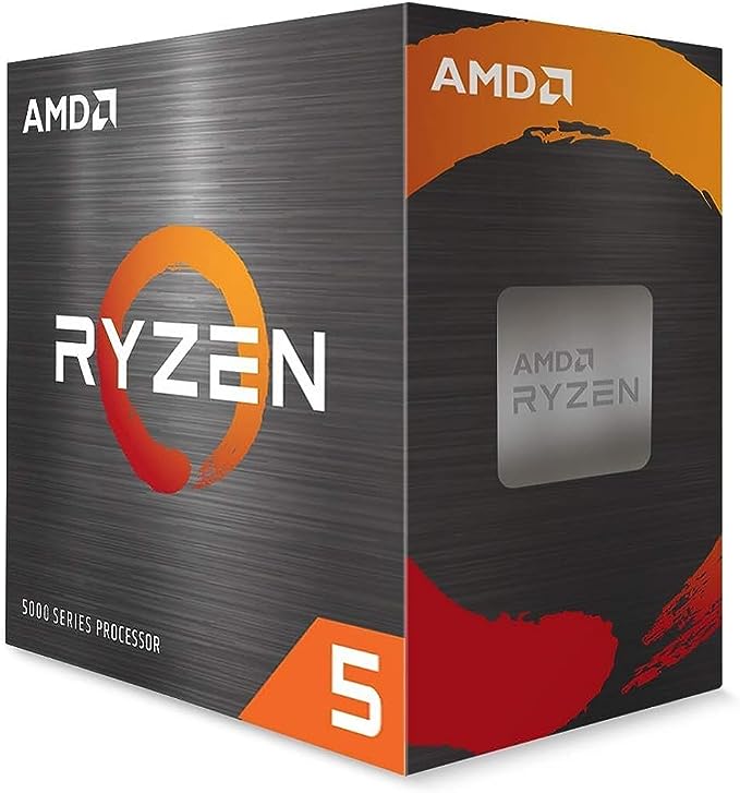 AMD Ryzen 5 5600X  Procesador, 6C / 12T, hasta 4.6 GHz Max Boost con Wraith Stealth Cooler