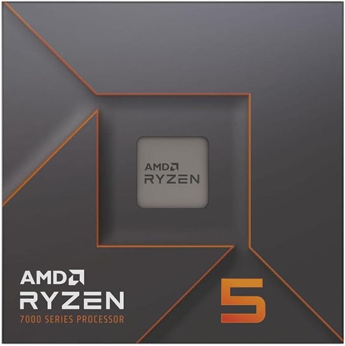 AMD Ryzen 5 7600X Procesador, 6 núcleos/12 Hilos desenfrenados, Arquitectura Zen 4, 38MB L3 Cache, 105W TDP, hasta 5,3 GHz Frecuencia Boost, Socket AMD 5, DDR5 y PCIe 5.0, Negro